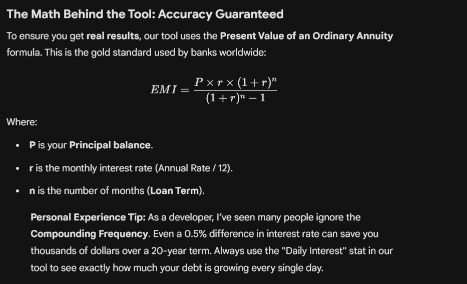 Loan Analytics Pro 3 The Math Behind the Tool Accuracy Guaranteed