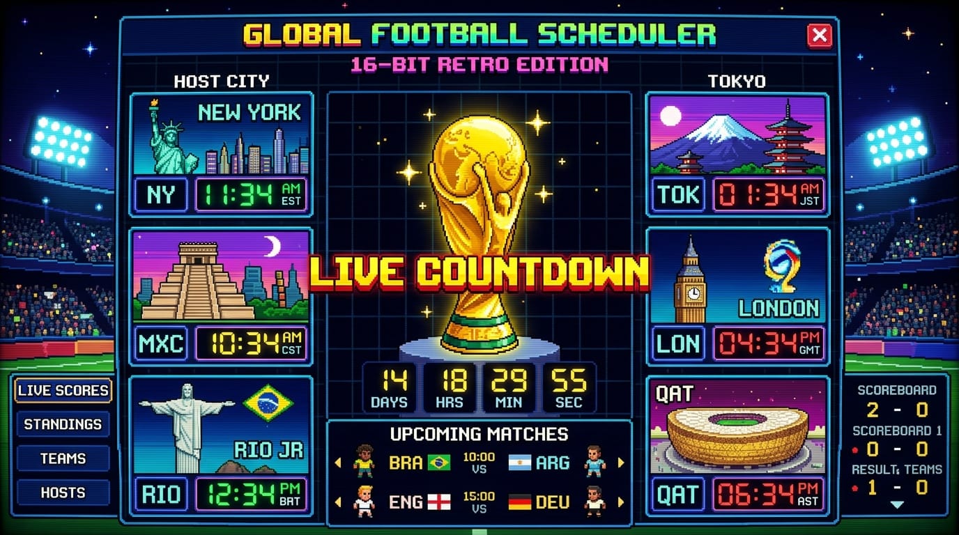 FIFA World Cup 2026 Countdown — Match Times Every Zone 2 How This Tool Works — Everything It Does