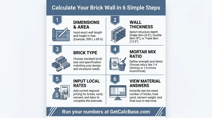 How to Use the Brick Wall Cost Calculator — Step by Step