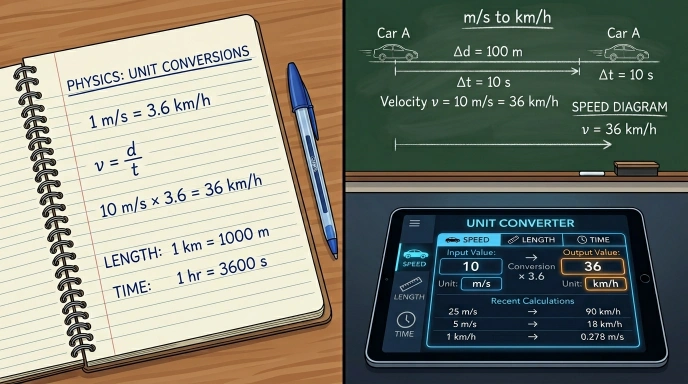 Speed Converter Tool 3 Speed Conversion Formulas — The Exact Math