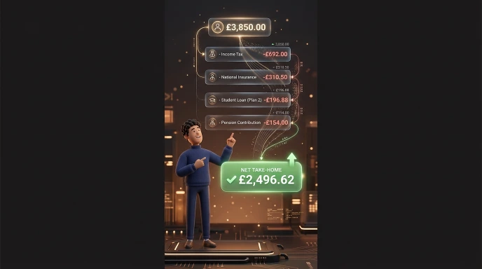 Free UK Pension Tax Calculator 2026/27 | Take-Home Pay 3 monthly pension tax calculator