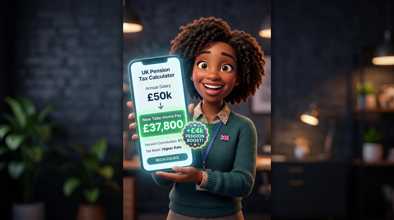 Free UK Pension Tax Calculator 2026/27 | Take-Home Pay 2 tax and pension calculator