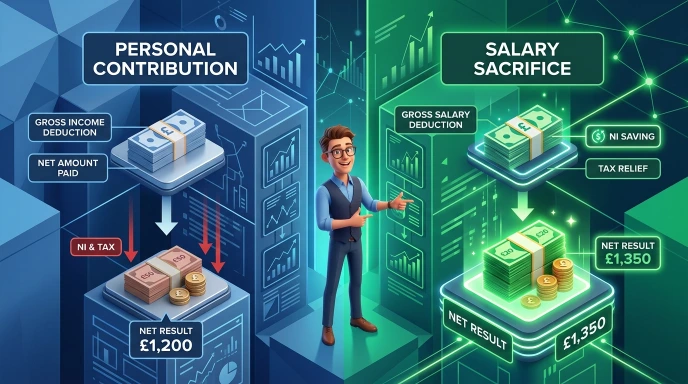 Salary Sacrifice vs Personal Pension Which Saves More
